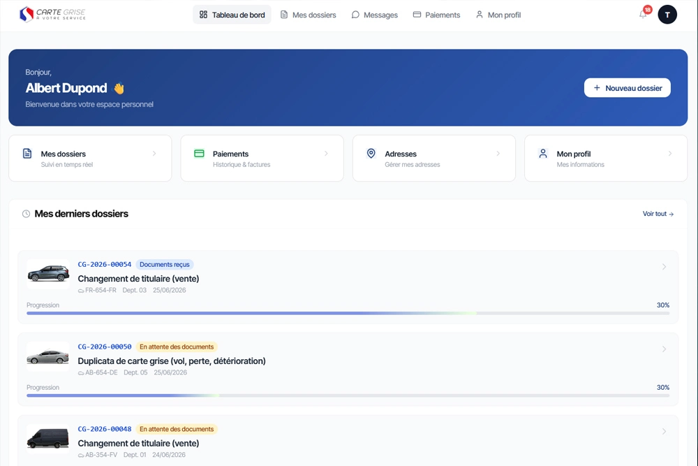 Espace client